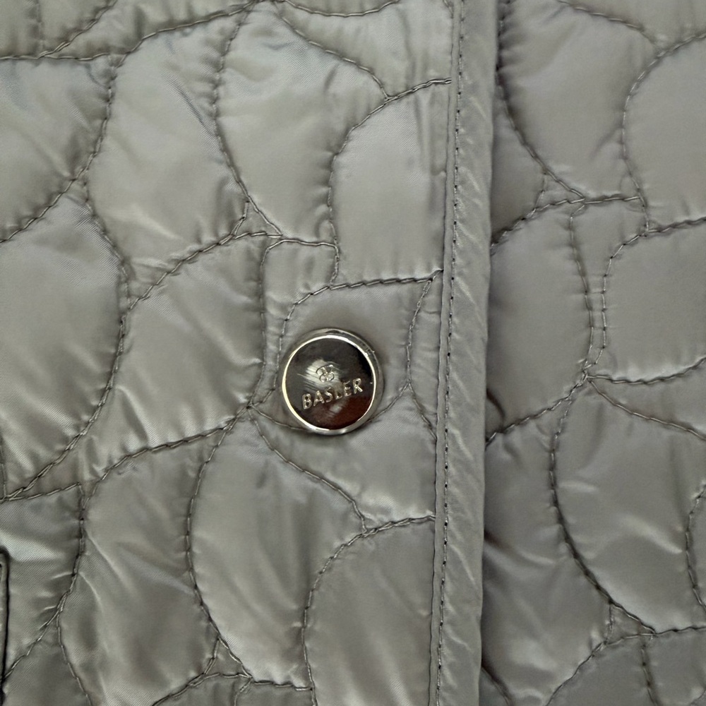 Basler Jacket Reversible Quilted Lightweight Gray… - image 2